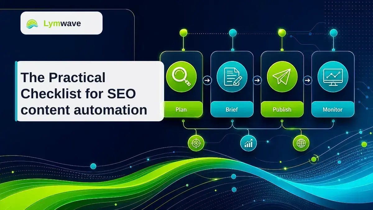The Practical Checklist for SEO content automation featured image